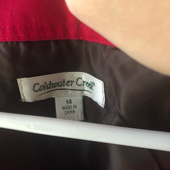 Coldwater Creek Blazer/Jacket, red, size 14 - Picture 2 of 4